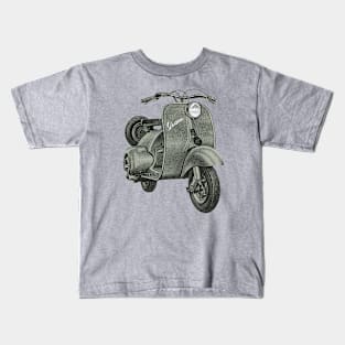 Vintage Vespa Kids T-Shirt